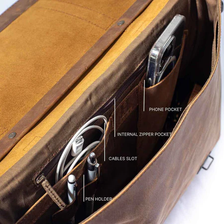 Urban Leather Messenger - Image 2