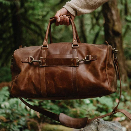 Traveler 45L Leather Duffle
