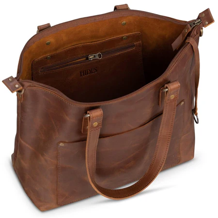 Crossbody Leather Tote - Image 4