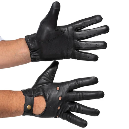Leather Driving Gloves Men - Image 4