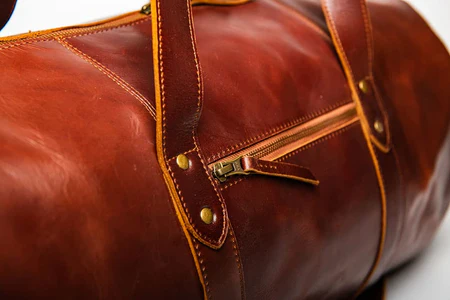 Leather Gym Bag 37L - Image 5