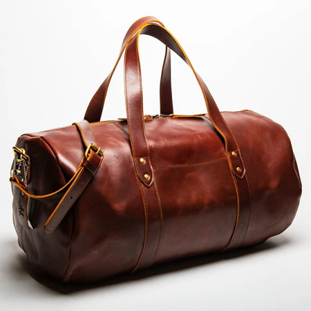 Leather Gym Bag 37L - Image 10